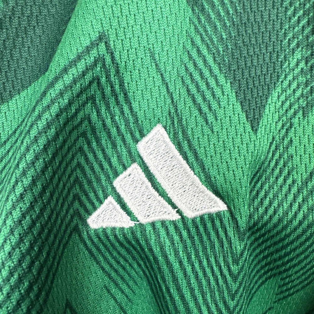 Adidas Mexico Soccer Jersey Kids Green Red Stripes Official Team Logo M - Picture 5 of 5